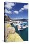 Fishing Boats, Harbour, Agia Galini, South Coast, Crete, Greek Islands, Greece, Europe-Markus Lange-Stretched Canvas