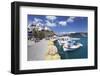 Fishing Boats, Harbour, Agia Galini, South Coast, Crete, Greek Islands, Greece, Europe-Markus Lange-Framed Photographic Print