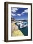 Fishing Boats, Harbour, Agia Galini, South Coast, Crete, Greek Islands, Greece, Europe-Markus Lange-Framed Photographic Print