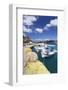 Fishing Boats, Harbour, Agia Galini, South Coast, Crete, Greek Islands, Greece, Europe-Markus Lange-Framed Photographic Print