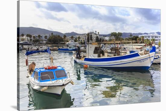 Fishing boats, harbour, Kos Town, Kos, Dodecanese, Greek Islands, Greece, Europe-Eleanor Scriven-Stretched Canvas