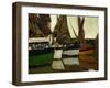 Fishing Boats, Honfleur, 1866-Claude Monet-Framed Giclee Print