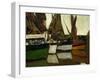 Fishing Boats, Honfleur, 1866-Claude Monet-Framed Giclee Print