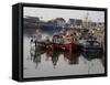 Fishing Boats, Howth Harbour, County Dublin, Republic Ireland, Europe-David Lomax-Framed Stretched Canvas