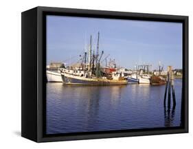 Fishing Boats, Hyannis Port, Cape Cod, Massachusetts, New England, USA-Walter Rawlings-Framed Stretched Canvas