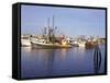 Fishing Boats, Hyannis Port, Cape Cod, Massachusetts, New England, USA-Walter Rawlings-Framed Stretched Canvas