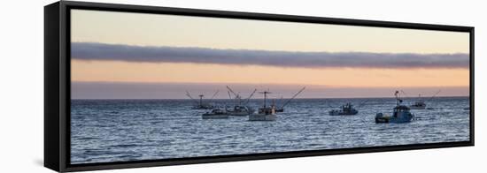 Fishing Boats III-Rita Crane-Framed Stretched Canvas