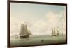 Fishing Boats in a Calm Sea, C.1745-59-Charles Brooking-Framed Giclee Print