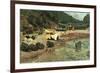 Fishing Boats in Capri-Albert Bierstadt-Framed Premium Giclee Print