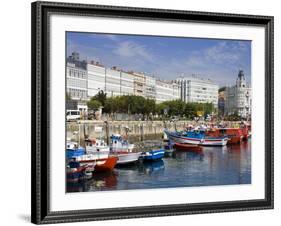 Fishing Boats in Darsena Marina, La Coruna City, Galicia, Spain, Europe-Richard Cummins-Framed Photographic Print