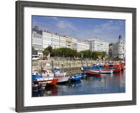 Fishing Boats in Darsena Marina, La Coruna City, Galicia, Spain, Europe-Richard Cummins-Framed Photographic Print