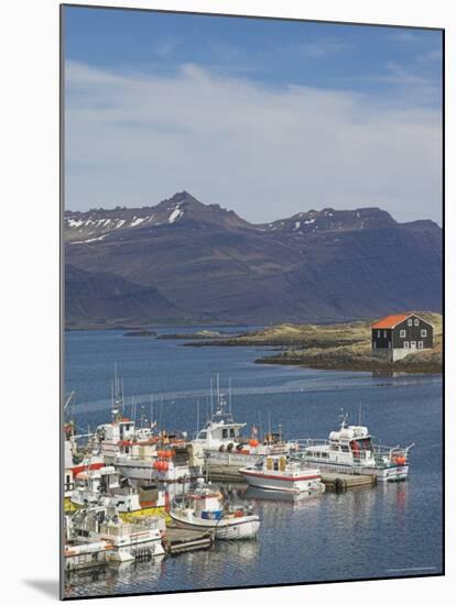 Fishing Boats in Djupivogur Harbour, East Area, Iceland, Polar Regions-Neale Clarke-Mounted Photographic Print