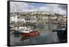 Fishing Boats in Fishing Harbour, Mevagissey, Cornwall, England, United Kingdom, Europe-Stuart Black-Framed Stretched Canvas