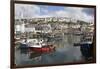 Fishing Boats in Fishing Harbour, Mevagissey, Cornwall, England, United Kingdom, Europe-Stuart Black-Framed Premium Photographic Print