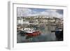 Fishing Boats in Fishing Harbour, Mevagissey, Cornwall, England, United Kingdom, Europe-Stuart Black-Framed Photographic Print