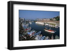 Fishing Boats in Harbor-Vittoriano Rastelli-Framed Photographic Print