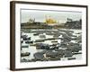 Fishing Boats in Harbour, Coastal Area of Vizhinjam, Trivandrum, Kerala, India-Balan Madhavan-Framed Photographic Print