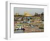 Fishing Boats in Harbour, Coastal Area of Vizhinjam, Trivandrum, Kerala, India-Balan Madhavan-Framed Photographic Print