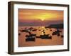 Fishing Boats in Harbour, Finisterre, Galicia, Spain, Europe-Ken Gillham-Framed Photographic Print