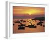 Fishing Boats in Harbour, Finisterre, Galicia, Spain, Europe-Ken Gillham-Framed Photographic Print