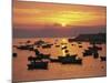 Fishing Boats in Harbour, Finisterre, Galicia, Spain, Europe-Ken Gillham-Mounted Photographic Print