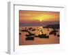 Fishing Boats in Harbour, Finisterre, Galicia, Spain, Europe-Ken Gillham-Framed Photographic Print