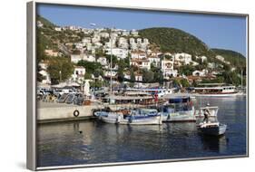 Fishing Boats in Harbour, Kas, Lycia-Stuart Black-Framed Photographic Print