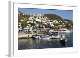 Fishing Boats in Harbour, Kas, Lycia-Stuart Black-Framed Photographic Print