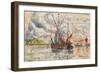 Fishing Boats in La Rochelle, C.1919-21 (Graphite, W/C and Opaque White)-Paul Signac-Framed Giclee Print