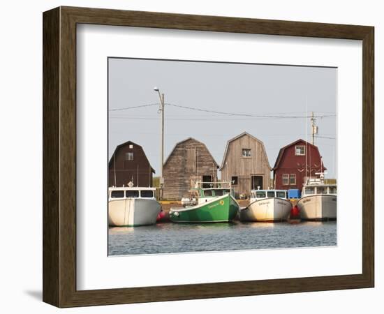 Fishing Boats in Malpeque Harbour, Malpeque, Prince Edward Island, Canada, North America-Michael DeFreitas-Framed Photographic Print