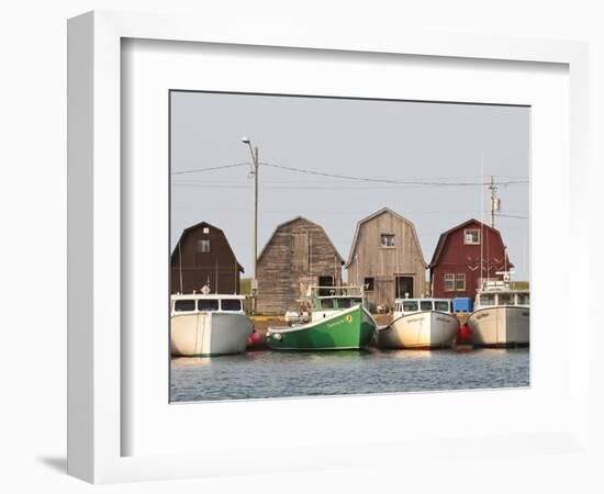 Fishing Boats in Malpeque Harbour, Malpeque, Prince Edward Island, Canada, North America-Michael DeFreitas-Framed Photographic Print