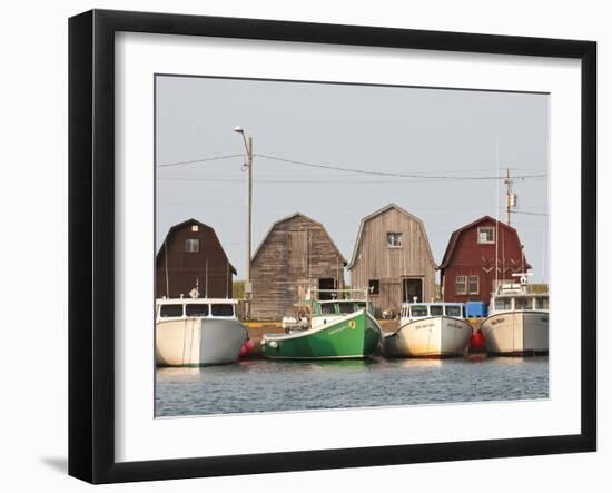 Fishing Boats in Malpeque Harbour, Malpeque, Prince Edward Island, Canada, North America-Michael DeFreitas-Framed Photographic Print