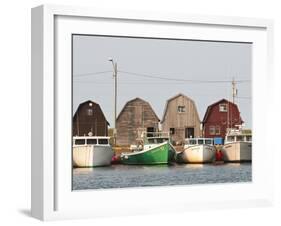 Fishing Boats in Malpeque Harbour, Malpeque, Prince Edward Island, Canada, North America-Michael DeFreitas-Framed Photographic Print