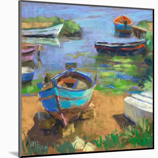 Fishing Boats in Marsala-Nancie King Mertz-Mounted Art Print