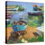 Fishing Boats in Marsala-Nancie King Mertz-Stretched Canvas