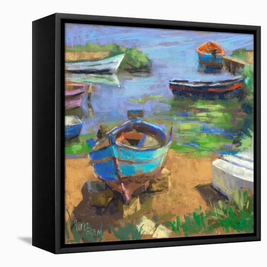 Fishing Boats in Marsala-Nancie King Mertz-Framed Stretched Canvas