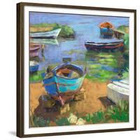 Fishing Boats in Marsala-Nancie King Mertz-Framed Premium Giclee Print