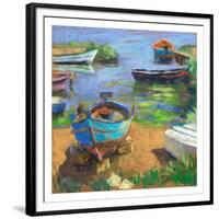 Fishing Boats in Marsala-Nancie King Mertz-Framed Premium Giclee Print