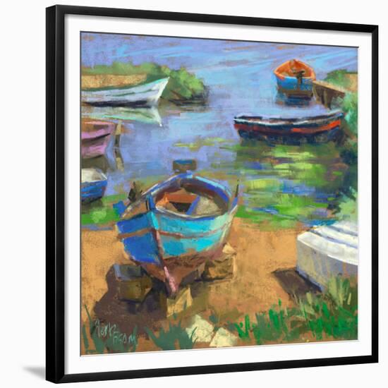 Fishing Boats in Marsala-Nancie King Mertz-Framed Premium Giclee Print