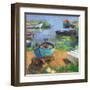 Fishing Boats in Marsala-Nancie King Mertz-Framed Art Print