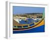 Fishing Boats in Marsaxlokk Harbour, Malta, Europe-Guy Thouvenin-Framed Photographic Print