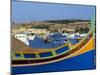 Fishing Boats in Marsaxlokk Harbour, Malta, Europe-Guy Thouvenin-Mounted Photographic Print