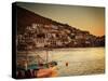 Fishing Boats in Mexico-Galyna Andrushko-Stretched Canvas