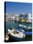 Fishing Boats in Naoussa, Paros, Greece-Bill Bachmann-Stretched Canvas