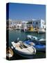 Fishing Boats in Naoussa, Paros, Greece-Bill Bachmann-Stretched Canvas