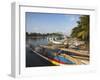 Fishing Boats in Negombo Lagoon, Negombo, Western Province, Sri Lanka, Asia-Ian Trower-Framed Photographic Print