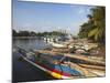 Fishing Boats in Negombo Lagoon, Negombo, Western Province, Sri Lanka, Asia-Ian Trower-Mounted Photographic Print