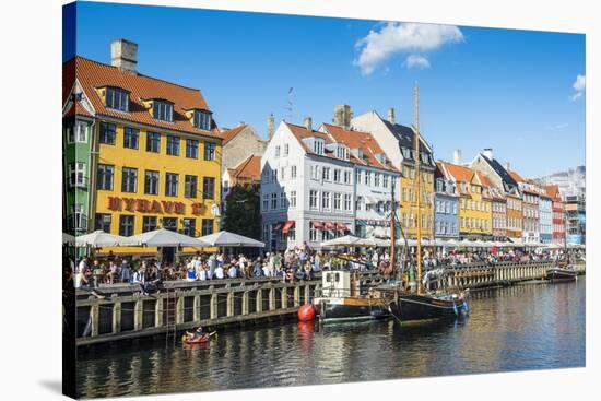 Fishing Boats in Nyhavn, 17th Century Waterfront, Copenhagen, Denmark, Scandinavia, Europe-Michael Runkel-Stretched Canvas