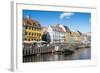 Fishing Boats in Nyhavn, 17th Century Waterfront, Copenhagen, Denmark, Scandinavia, Europe-Michael Runkel-Framed Photographic Print