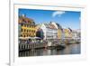 Fishing Boats in Nyhavn, 17th Century Waterfront, Copenhagen, Denmark, Scandinavia, Europe-Michael Runkel-Framed Photographic Print